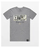 Hasta Muerte Money On Lock Grey T-Shirt