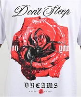 Hasta Muerte Widow Rose White T-Shirt