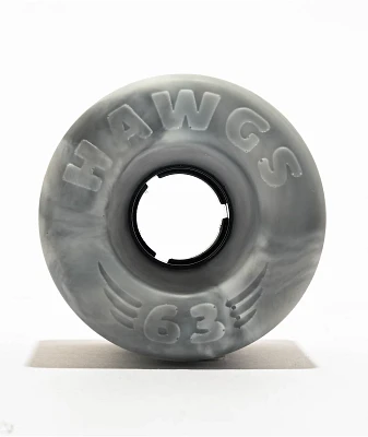 Hawgs Doozies 63mm 78a Grey & White Swirl Cruiser Wheels