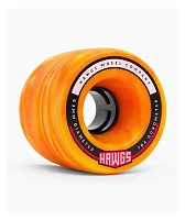 Hawgs Fatty 63mm 78a Orange & Yellow Swirl Cruiser Wheels