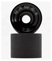 Hawgs Supreme 70mm 78a Black Cruiser Wheels