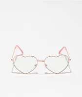 Heart Gold Blue Light Glasses