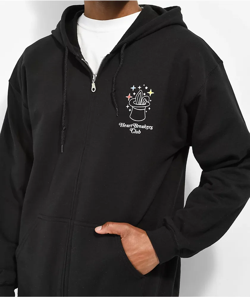 Heartbreakers Club Magic Black Zip Hoodie