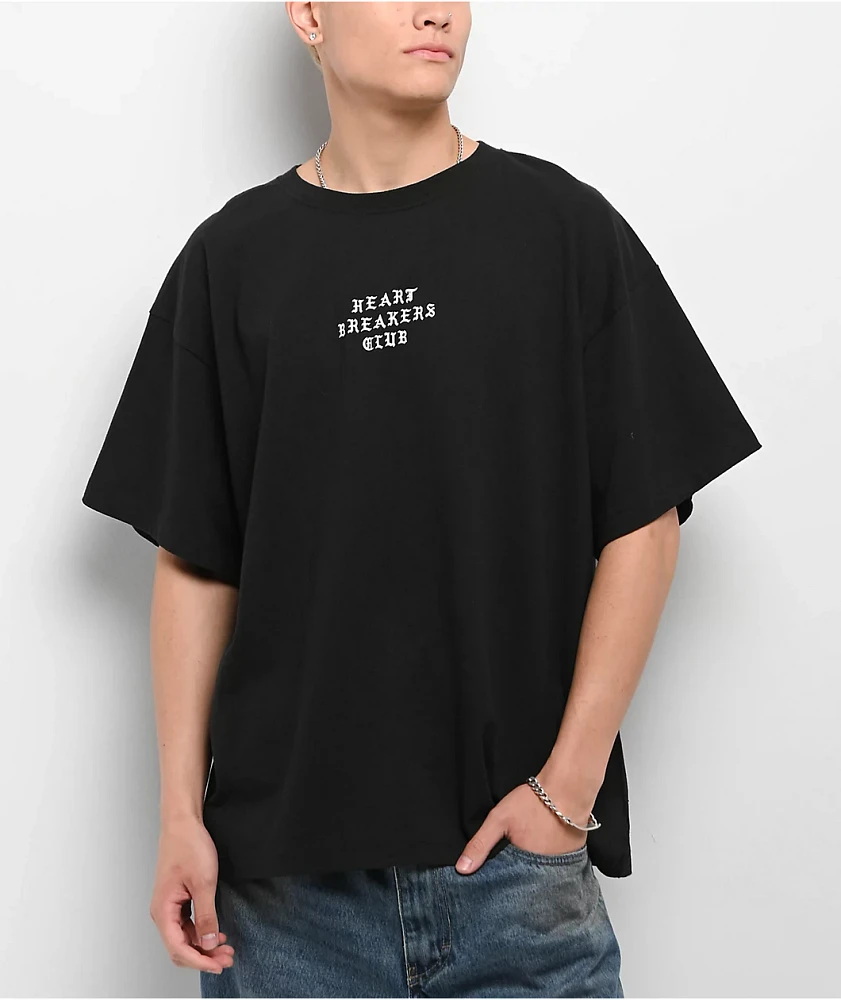 Heartbreakers Club Tears Heavyweight Black T-Shirt