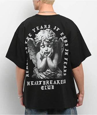Heartbreakers Club Tears Heavyweight Black T-Shirt