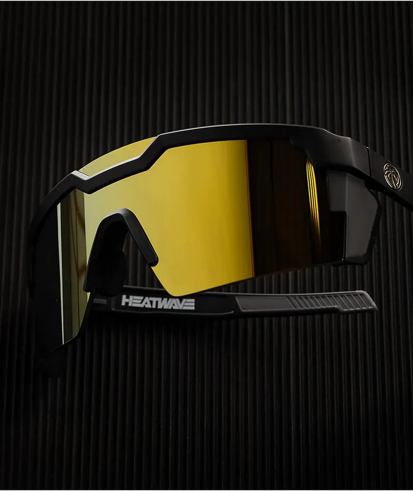 Heat Wave Future Tech Z.87 Gold Polar Sunglasses