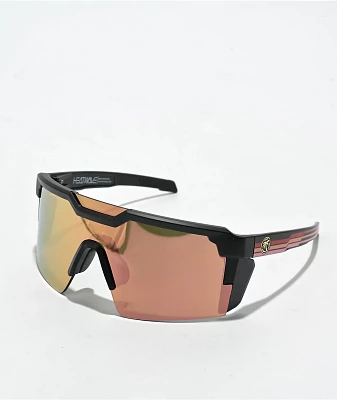 Heat Wave Future Tech Z87+ Side Stripe Rose Gold Sunglasses