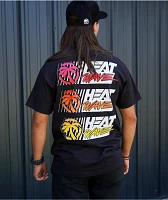 Heat Wave Wavy Black T-Shirt