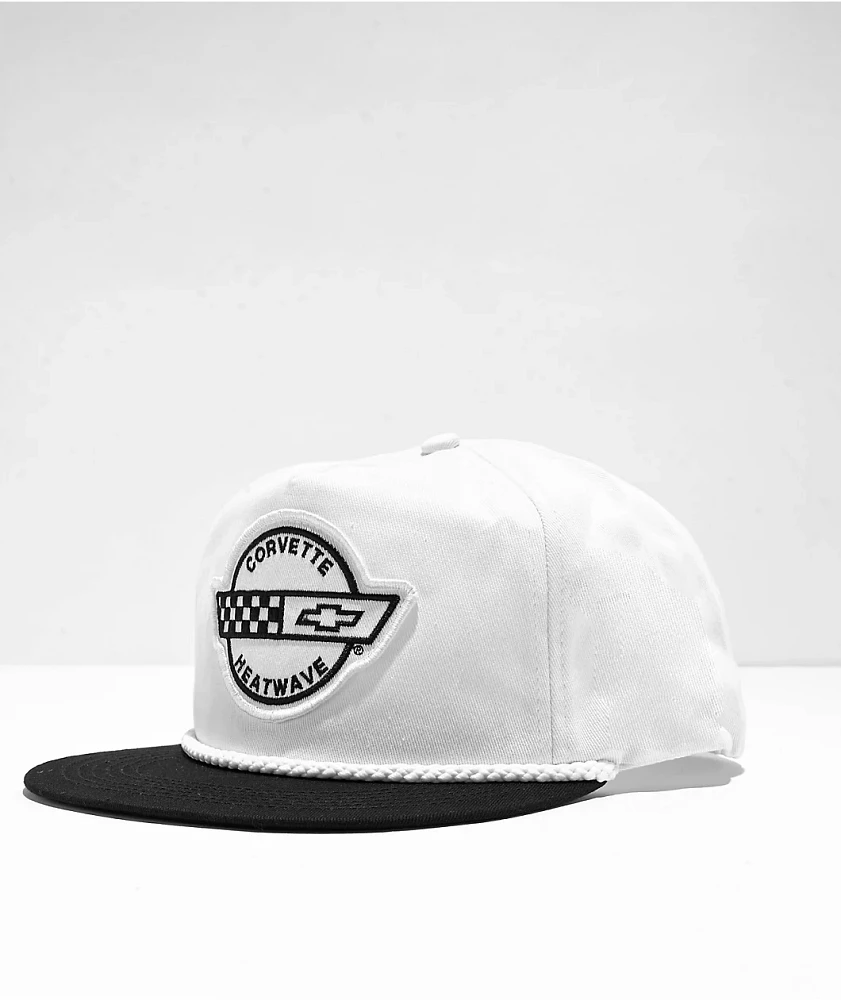 Heat Wave x Chevrolet Corvette White Snapback Hat