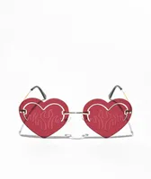 Heater Hearts Red Sunglasses