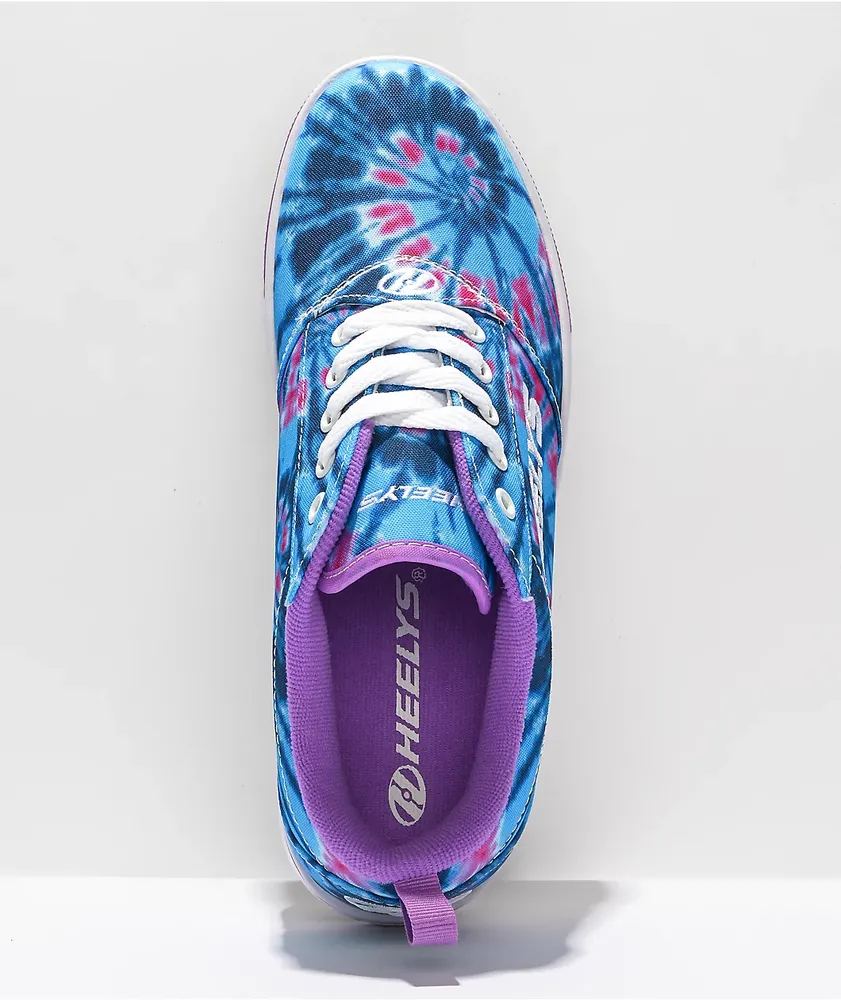 Heelys Pro 20 Blue & Purple Tie Dye Shoes