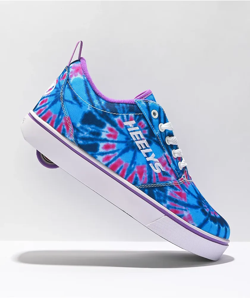 Heelys Pro 20 Blue & Purple Tie Dye Shoes