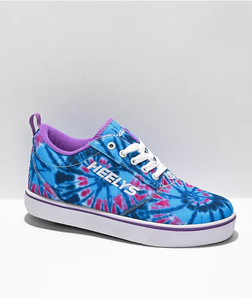 Heelys Pro 20 Blue & Purple Tie Dye Shoes