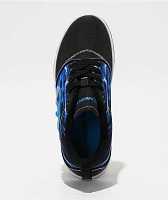 Heelys Pro 20 Light Up Lightning Black & Blue Shoes