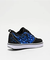 Heelys Pro 20 Light Up Lightning Black & Blue Shoes