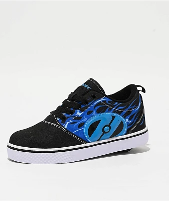 Heelys Pro 20 Light Up Lightning Black & Blue Shoes