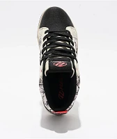Heelys x Ed Hardy Kids Racer Mid Black & White Shoes