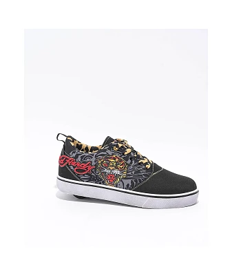 Heelys x Ed Hardy Pro 20 Black & Cream Shoes