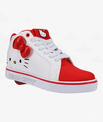 Heelys x Hello Kitty Kids Racer Mid White & Red Shoes