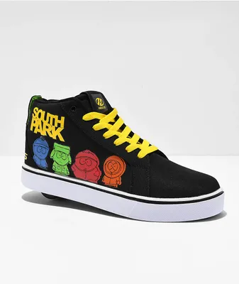 Heelys x South Park Racer Mid Black & Yellow Shoes
