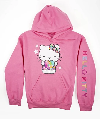 Hello Kitty Heart Pink Hoodie