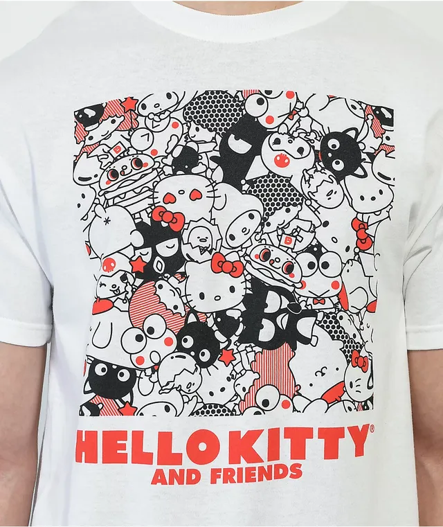 Zumiez Hello Kitty Square Friends White T-Shirt