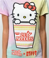 Hello Kitty x Cup Noodles Rainbow Pastel Tie Dye T-Shirt