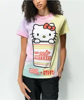 Hello Kitty x Cup Noodles Rainbow Pastel Tie Dye T-Shirt