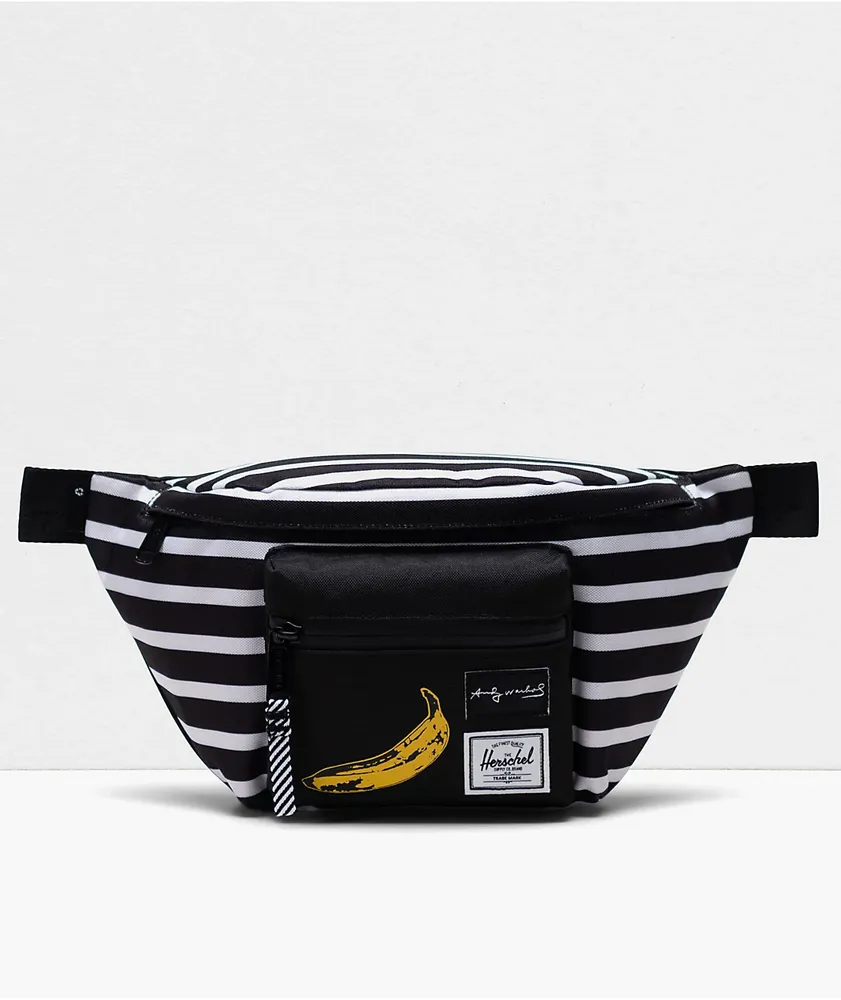 Herschel Supply Co x Andy Warhol Banana Seventeen Black & White Fanny Pack