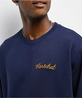 Herschel Supply Co. Chain Stitched Navy Crewneck Sweatshirt