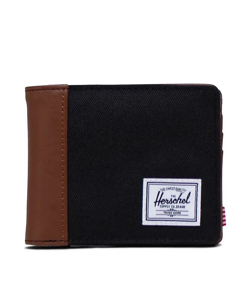 Herschel Supply Co. Hank II Black & Brown Bifold Wallet