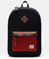 Herschel Supply Co. Heritage Black, Saddle Brown & Ketchup Backpack