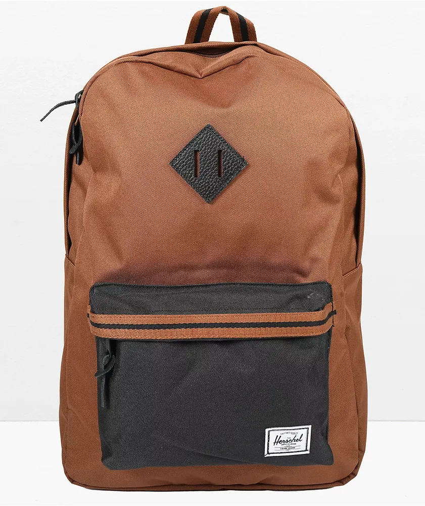 Herschel Supply Co. Heritage Saddle & Black Backpack