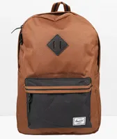 Herschel Supply Co. Heritage Saddle & Black Backpack