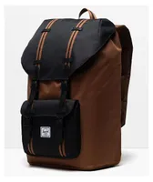 Herschel Supply Co. Little America Saddle & Black Backpack