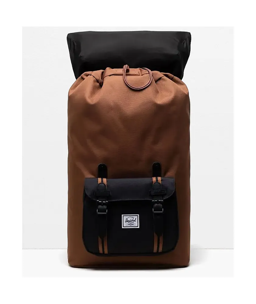 Herschel Supply Co. Little America Saddle & Black Backpack