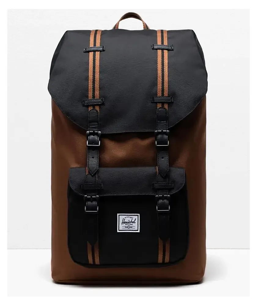 Herschel Supply Co. Little America Saddle & Black Backpack