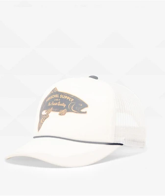 Herschel Supply Co. Marina Fish White Trucker Hat