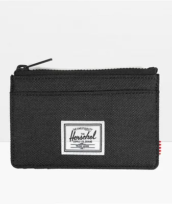 Herschel Supply Co. Oscar Eco Black Zip Card Holder Wallet