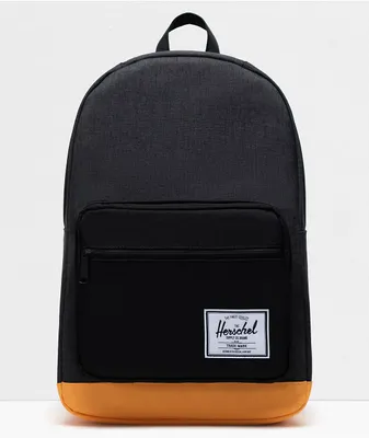 Herschel Supply Co. Pop Quiz Black & Blaze Orange Backpack