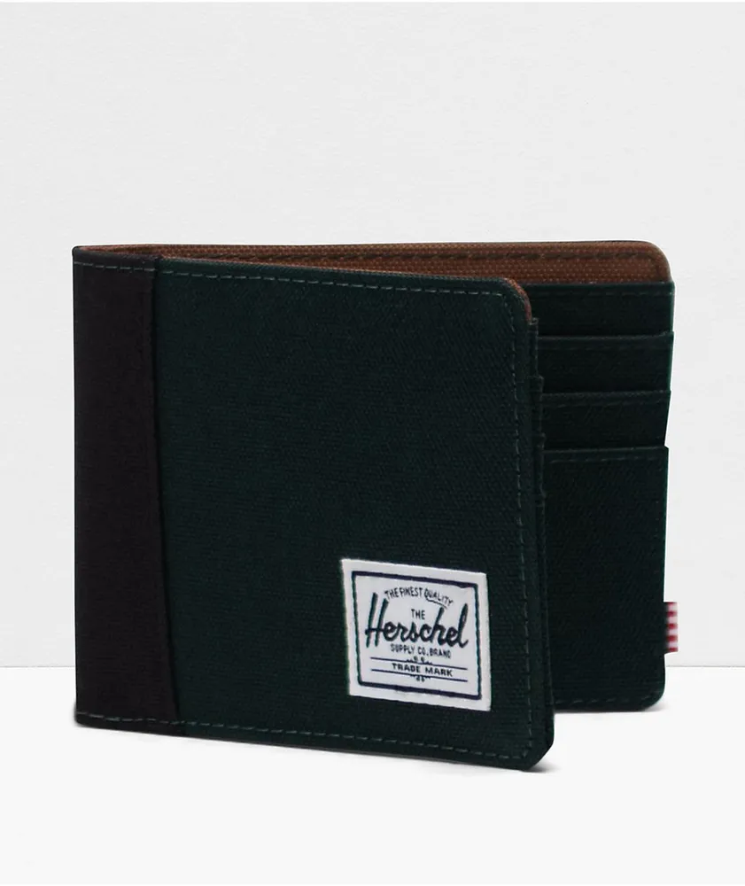 Herschel Supply Co. Roy Scarab, Black & Saddle Brown Bifold Wallet