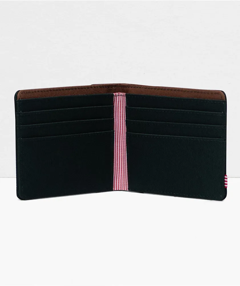 Herschel Supply Co. Roy Scarab, Black & Saddle Brown Bifold Wallet