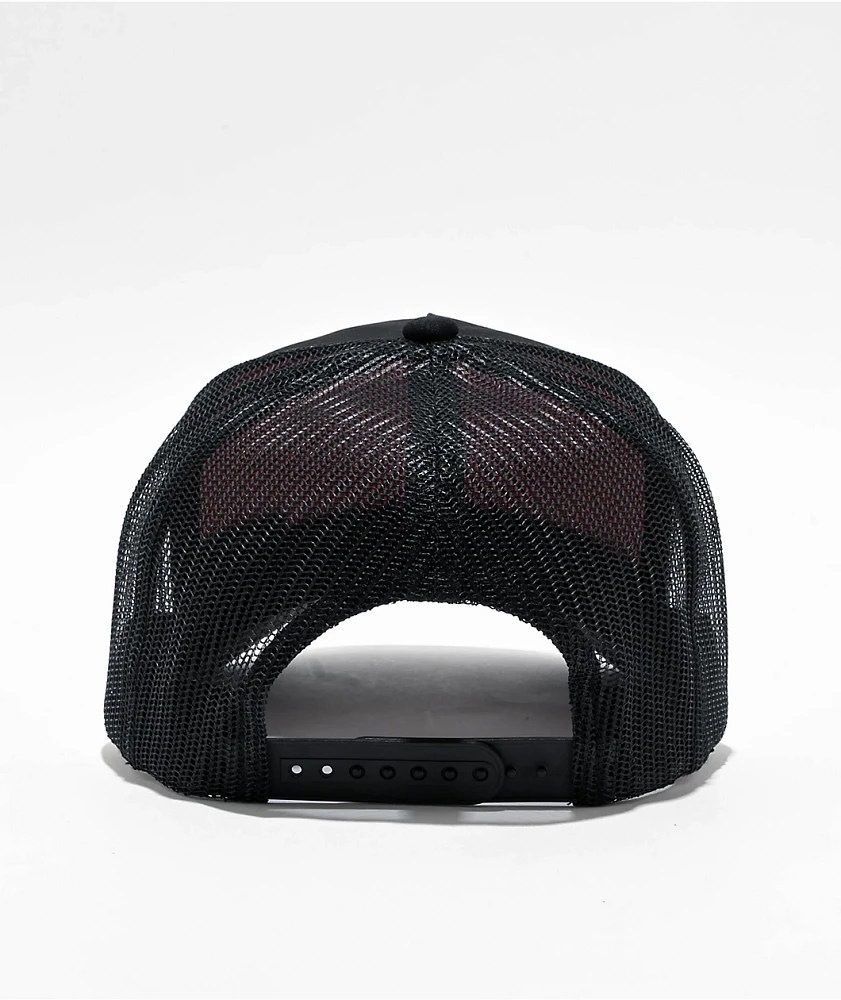 Herschel Supply Co. Whaler Tall Black Trucker Hat