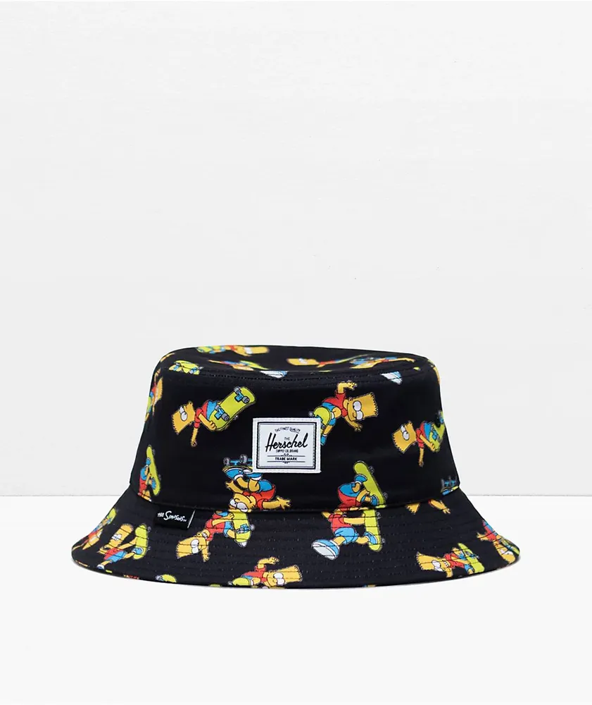 Herschel Supply Co. x The Simpsons Normal Bart Black Bucket Hat