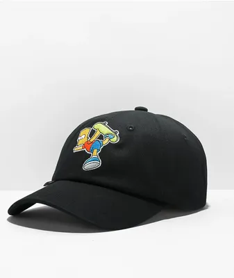 Herschel Supply Co. x The Simpsons Sylas Bart Black Strapback Hat