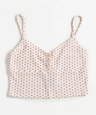 Hesperus Heart White Bralette