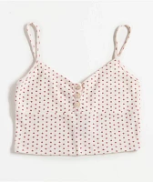 Hesperus Heart White Bralette