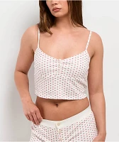 Hesperus Heart White Bralette