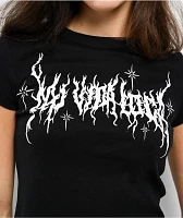 Hey Ruca Mi Vida Loca Black Crop T-Shirt
