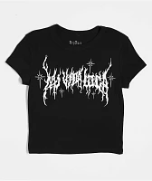 Hey Ruca Mi Vida Loca Black Crop T-Shirt